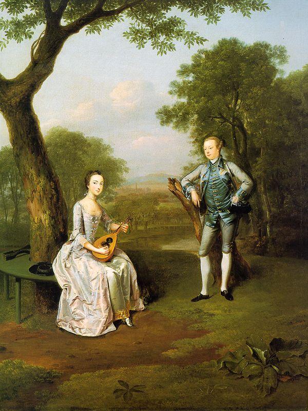 Arthur Devis Sir Nathaniel and Lady Caroline Curzon